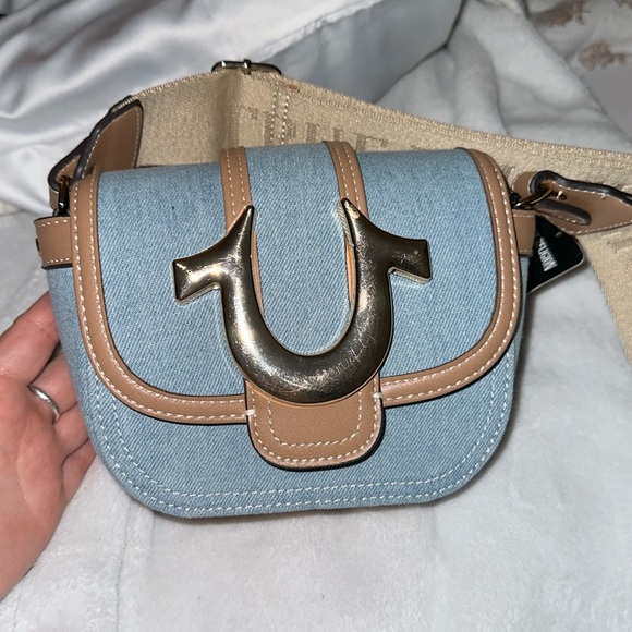 NWT True Religion Denim Crossbody - Picture 1 of 6
